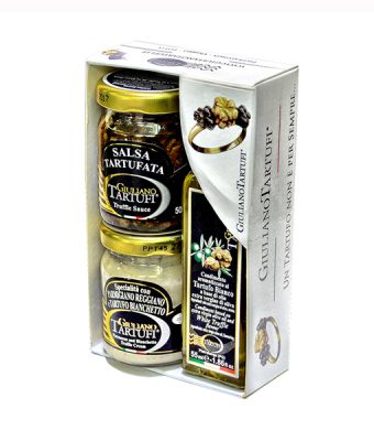 Truffle Gift Tray with Truffle Sauce White Truffle Cream Extra Virgin Olive Oil