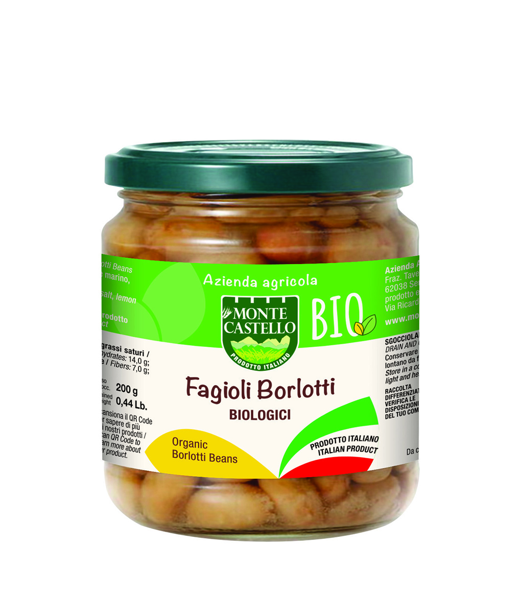 Organic Boiled Borlotti Beans