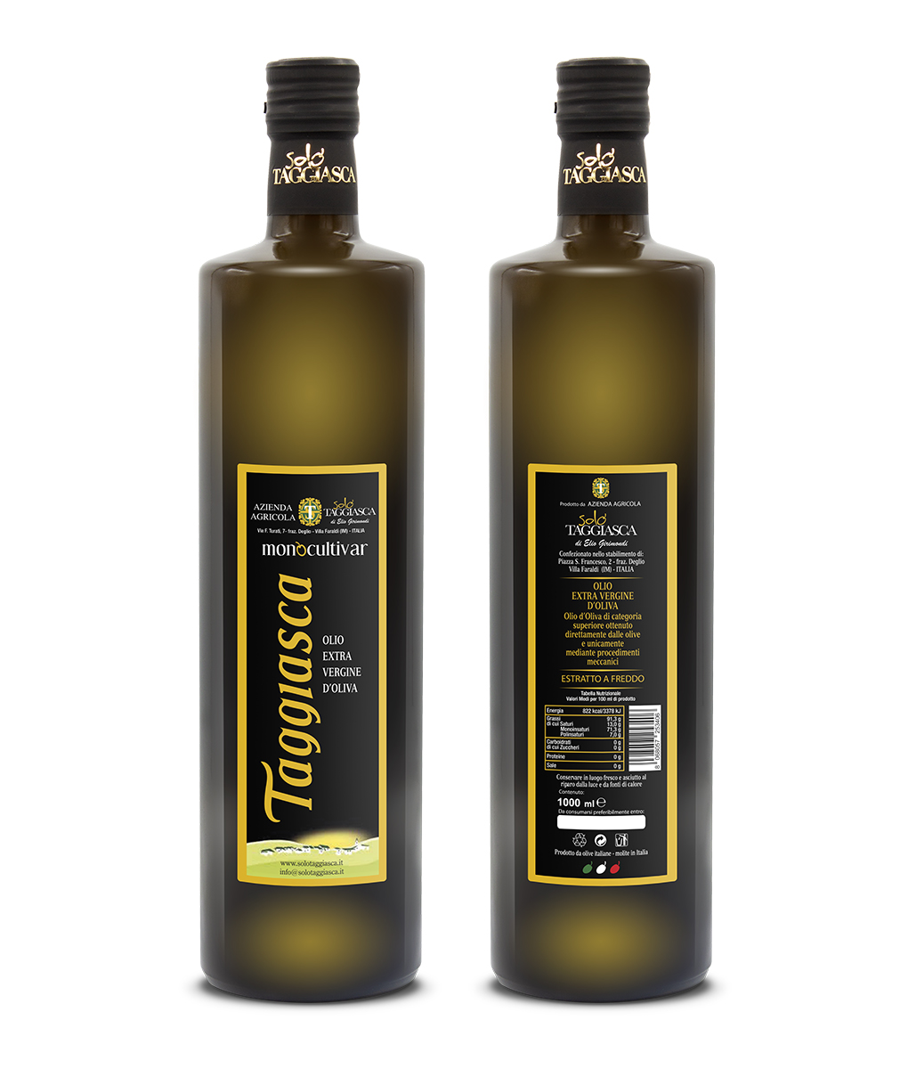 Extra virgin oil Monocultivar Taggiasca Bottle 1000 ml
