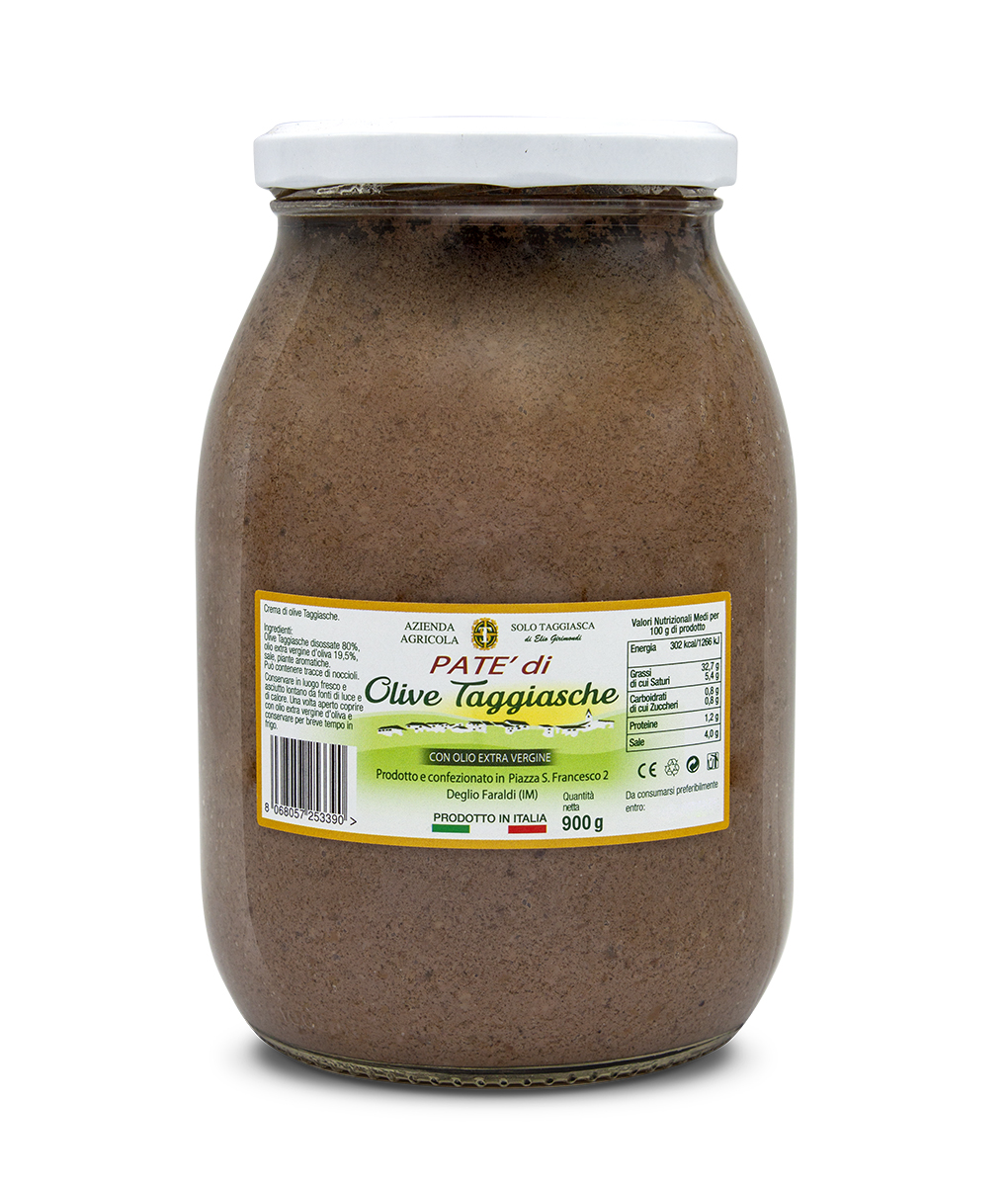 Italian Olives Patè - Taggiasche olives patè Jar 1062 ml