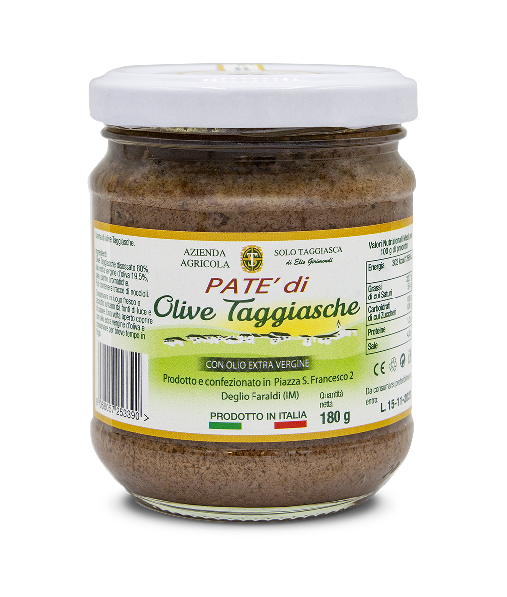 Taggiasche olives patè Jar 212 ml