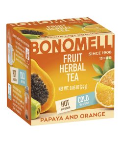 Bonomelli Fruit Herbal Teas PAPAYA AND ORANGE