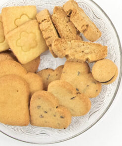 Tasting pack with mixed biscuits